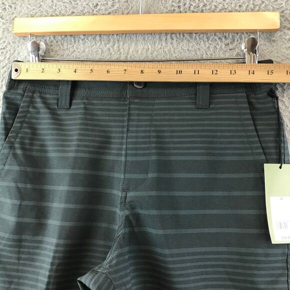 New Goodfellow & Co 19" Hybrid Shorts Mens Size 30 Striped Stretch - Picture 5 of 9